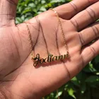 Персонализированное ожерелье из нержавеющей стали, золотая цепочка-чокер, подвеска, табличка, ожерелья для женщин, ювелирное изделие, подарок, воротник