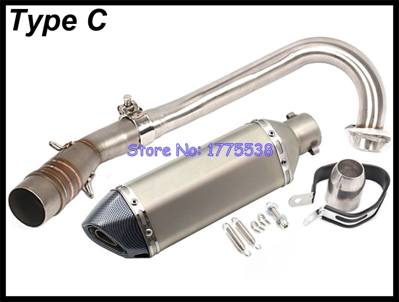 Мотоцикл выхлопной коллектор Соединительная труба для XMAX 250 300 2017 2019 углерода