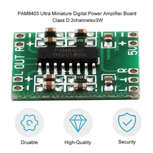 Green PAM8403 Super Mini Digital Amplifier Board 2x3W Class D Digital 2.5V To 5V Power Amplifier Board Efficient hot new