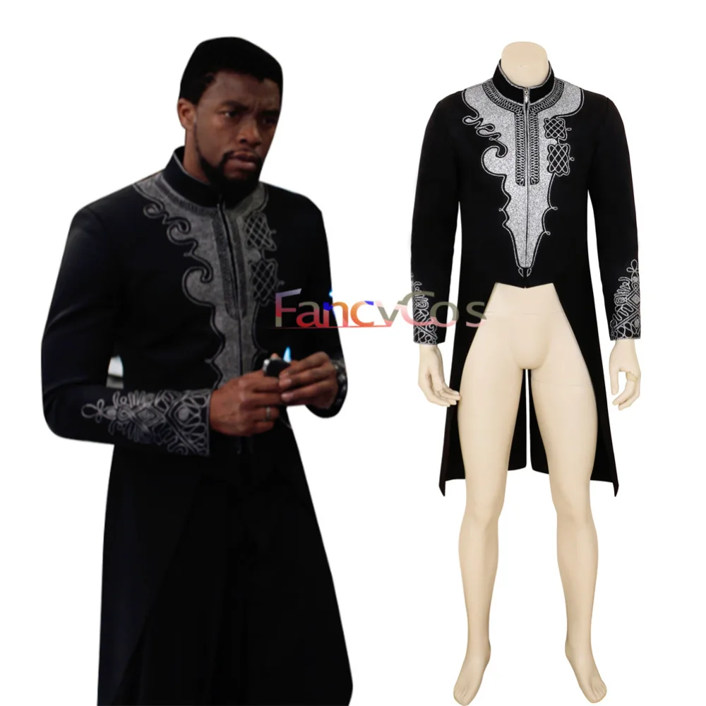 Хэллоуин черный костюм пантера Костюм T'Challa Косплэй царь Ваканды аниме фильм