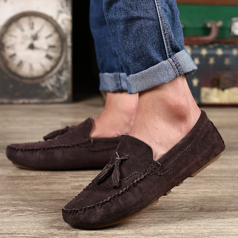 Летняя мужская обувь в горошек Новая повседневная на плоской подошве мужские