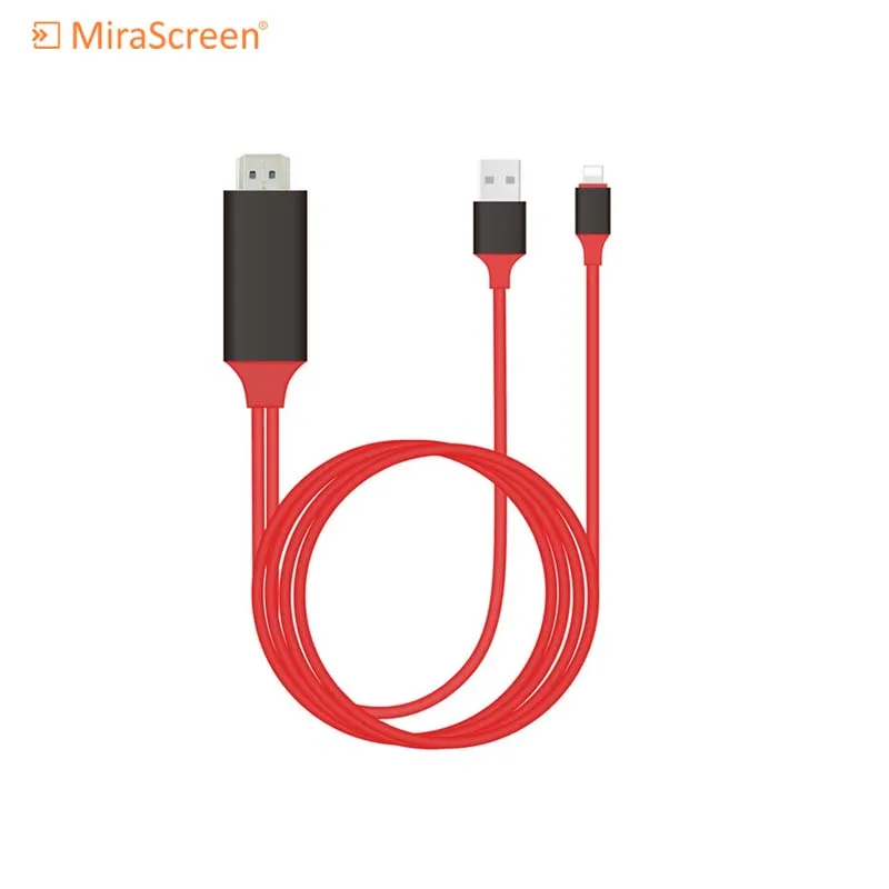 Переходник Lightning/HDTV, 8-контактный разъем HDMI, для iPad Pro, Air, iPhone X, XR, 8, 7, 7Plus