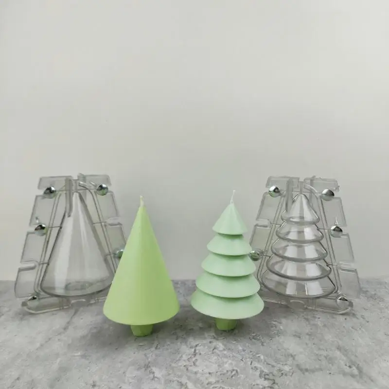 Plastic Candle Mold Christmas Tree Durable Making DIY Wedding Dinner | Дом и сад