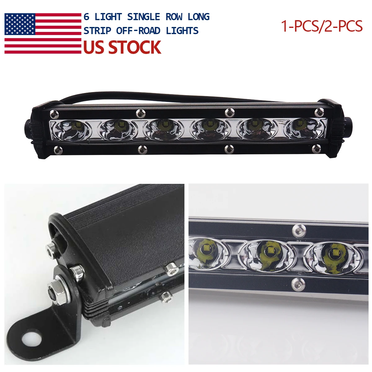 

New 18W 12V LED Work Light Bar Spotlight Flood Lamp Driving Fog Offroad LED Work Car Light for Ford for Toyota SUV 4WD led beams