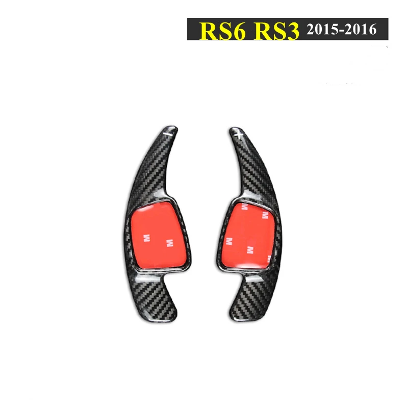 

For Audi RS6 RS3 2015-2016 Shift Paddle Carbon Fiber Car Steering Wheel Gear Shifter Extension Paddle