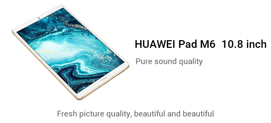 Huawei Mediapad M6 10,8 дюймов 4 Гб 64 Гб wifi планшетный ПК Kirin980 Восьмиядерный 7500 мАч Google play type-C 2560x1600