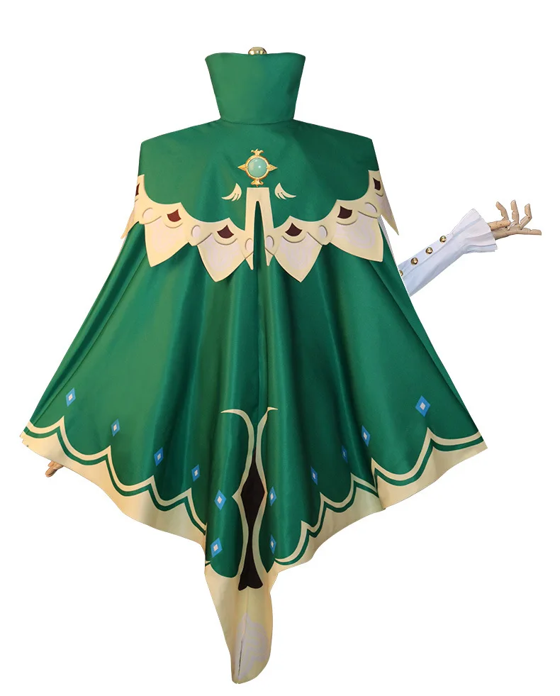 Аниме игра геншин ударт Венди Косплей костюмы Женское платье с париком обувь