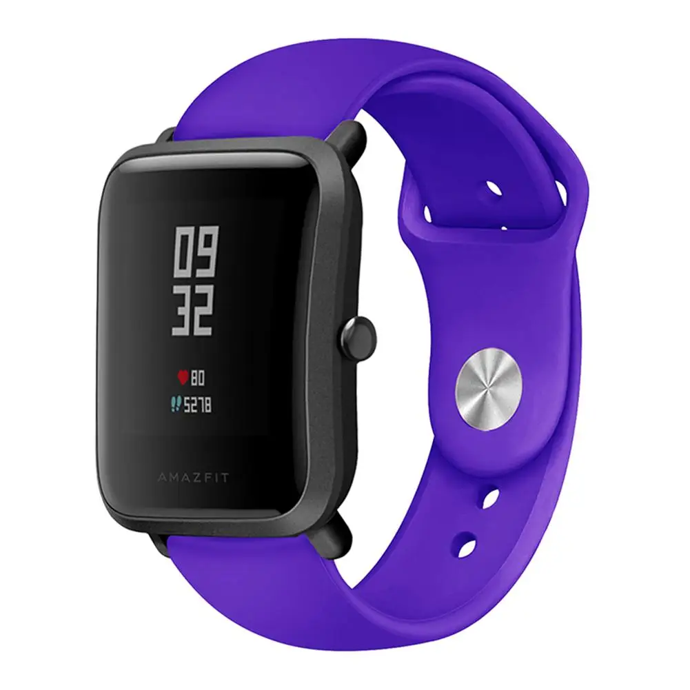 20 мм силиконовый ремешок для часов для samsung Galaxy Active gear S2 Garmin Vivoactive 3 Amazfit часы ремешок аксессуары
