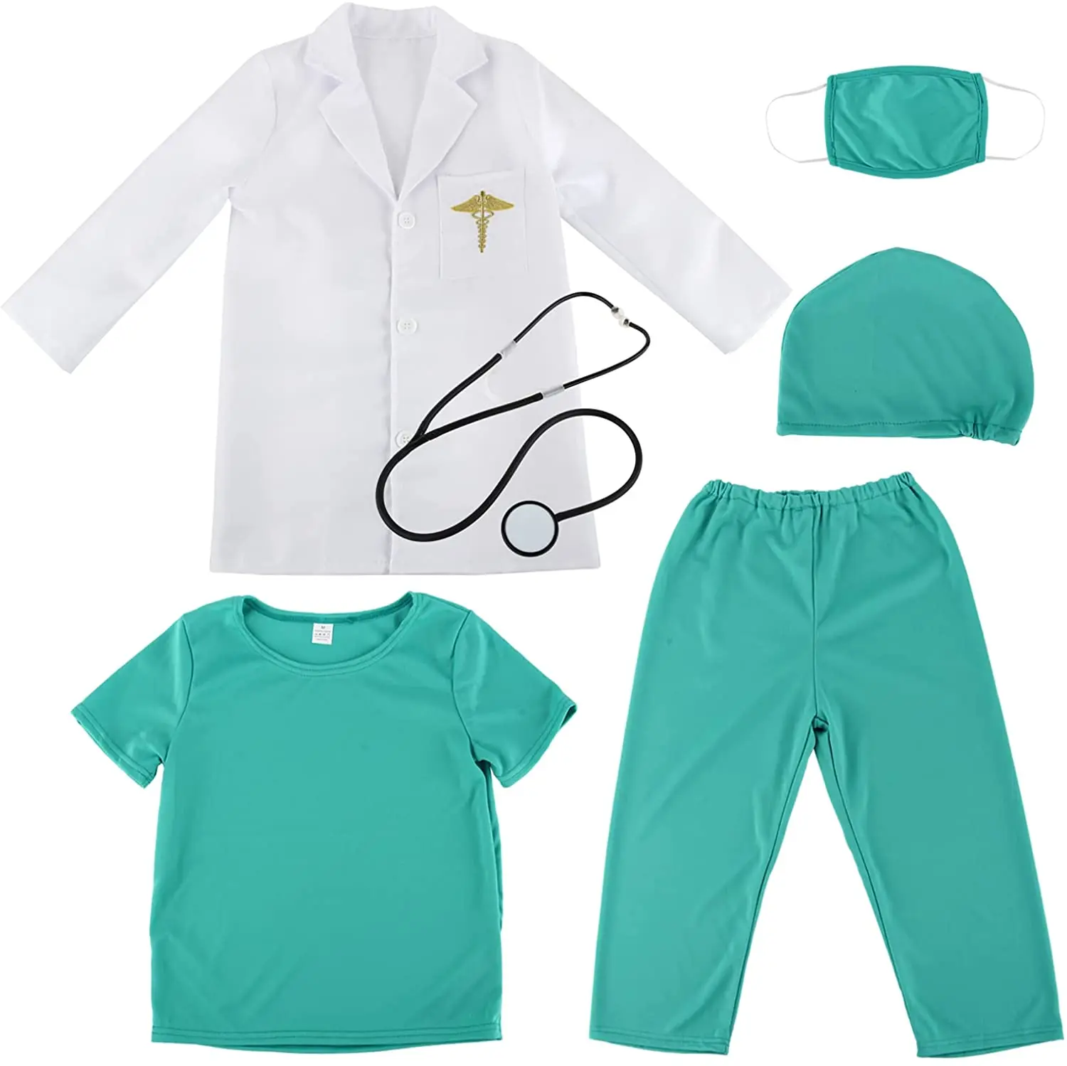 Детский хирургический костюм маскарадный Доктора для Хэллоуина