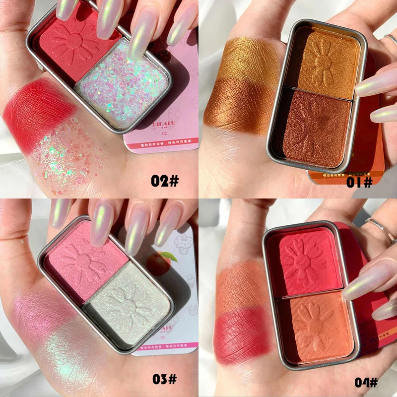 Тени для век жесткие матовые 2 цвета |