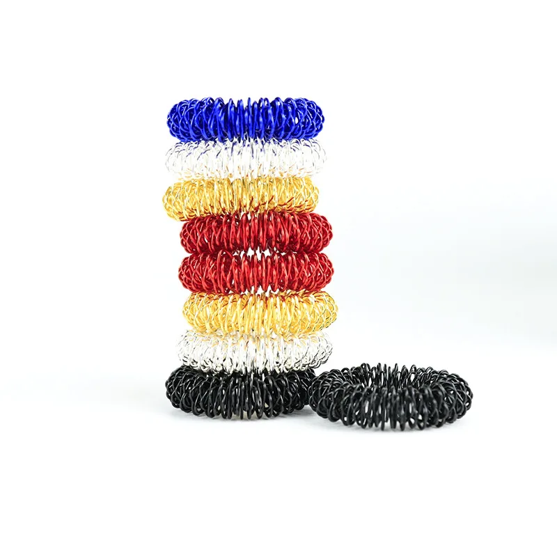 

1PCS Spiky Sensory Ring for Finger Massage Hand Acupressure Massager Traditional Pain Therapy Stress Relief Circulation Rings