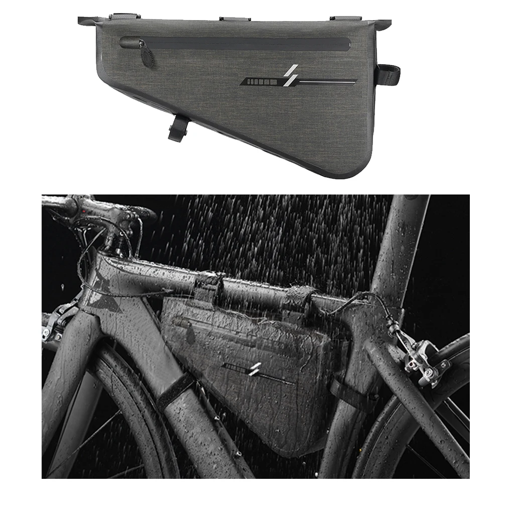 

Nylon Front Top Tube Triangle Frame Bag Pack Pouch- 5L Waterproof