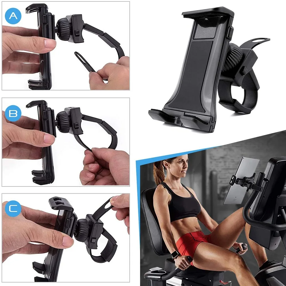 

Bicycle Bike Phone Holder Handlebar motorcycle stand Mount for iPad Air iPhone Samsung Tablet Phones Holder Cradle for Gym Tread