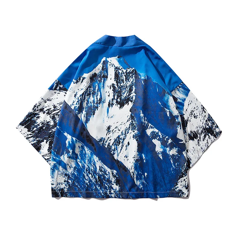 color 15 Кимоно халат Haori японский Азиатский китайский одежда для мужчин унисекс Дракон юката Ретро вечерние Большие размеры Tangsuit свободные Япония Мода - Цвет: color 15