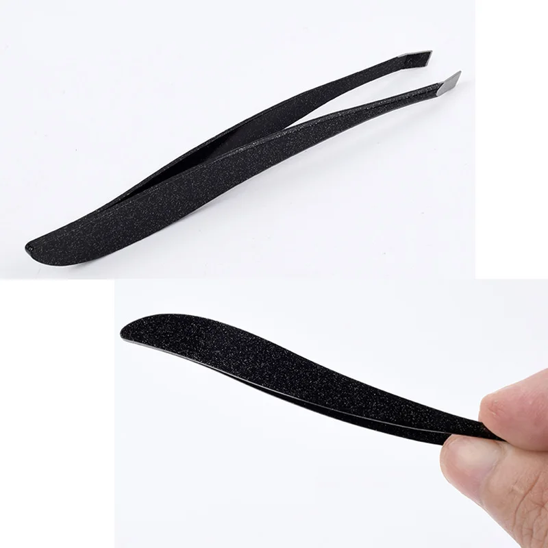 Hair Removal Eyebrow Tweezers Stainless Steel Gold Lash Clamps Eyebrow Face Nose Hair Clip Tip Face Harmless Makeup Beauty Tool