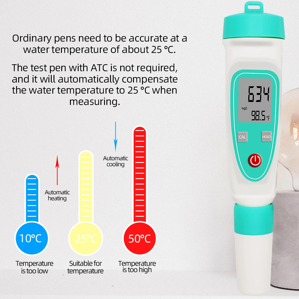 Portable Pen Type Salt Meter Tester Digital Salinometer Water Quality Analyzer Salinity for Food Freshwater Aquarium 30% | Инструменты