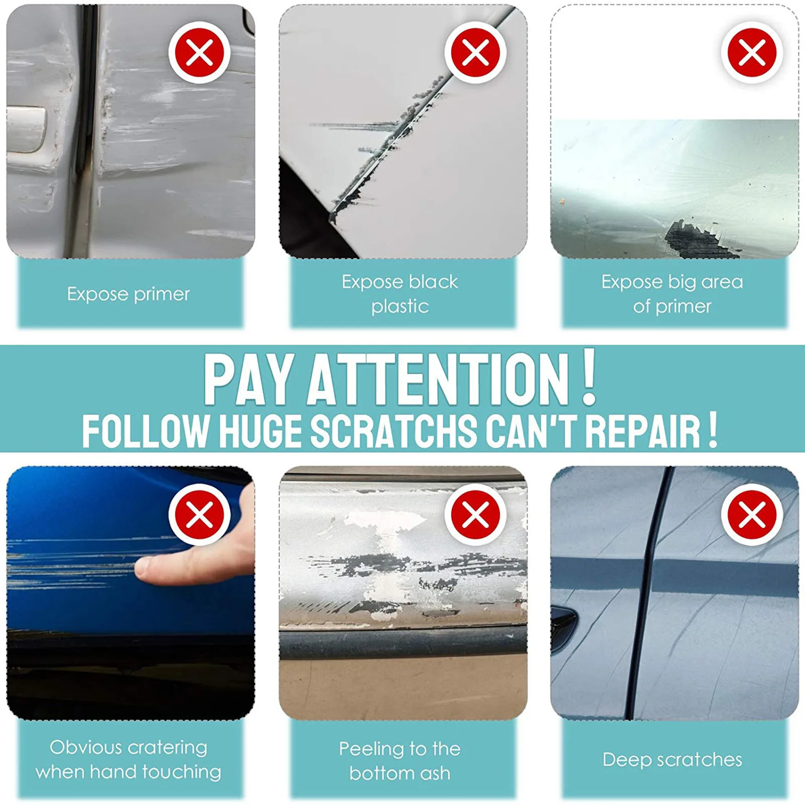 

Car Scratch Remover Cloth Paint Scratch Removal Car Scratch Repair Kit for Repairing Car Light Paint Scratches Remover Car