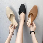 Сандалии Baotou с заостренным носом, удобные босоножки в Корейском стиле, повседневная обувь на плоской подошве, сетчатые тапочки, лето 2021