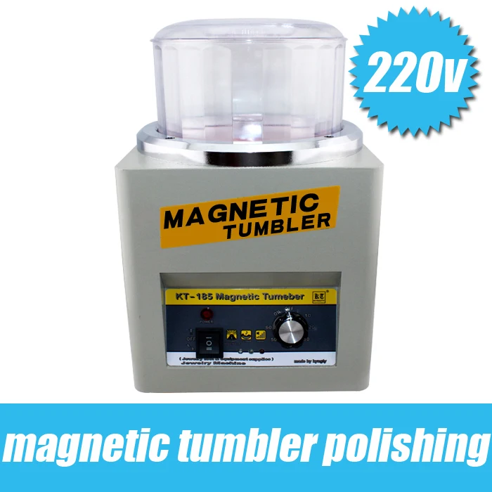 Diy Free shipping by    KT-185 Magnetic Tumbler 16cm with 100g magetic pins Jewelry Polisher Super Finishing