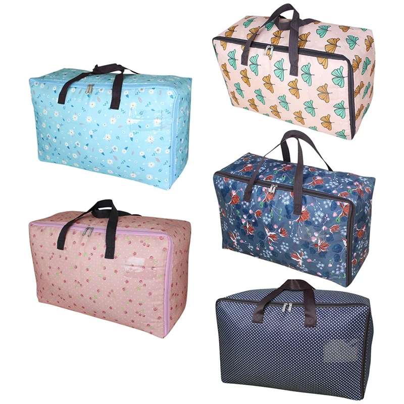 

Cute Oxford Cloth Quilt Storage Bag Foldable Storage Bags Household Bedroom Storage Bag