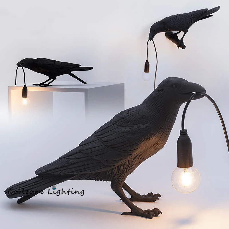 

Lucky Bird Table Lamp Italy Seletti Bird Lamp LED Table Lamps for Bedroom Bedside Living Room LED Desk Lamp Home Decor Luminarie