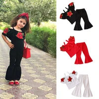 baby girl clothes toddler girls summer clothing set embroidering condole belt topspants fashion flared trousers 2pcs kids suit
