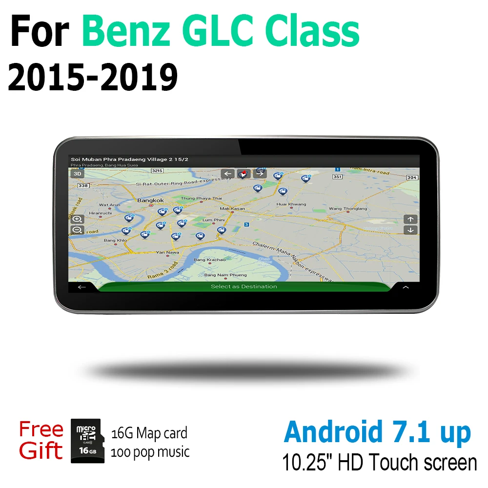 Для Mercedes Benz GLC Class 2015 2016 2017 2018 2019 NTG Android автомобильный GPS Navi карта оригинальный