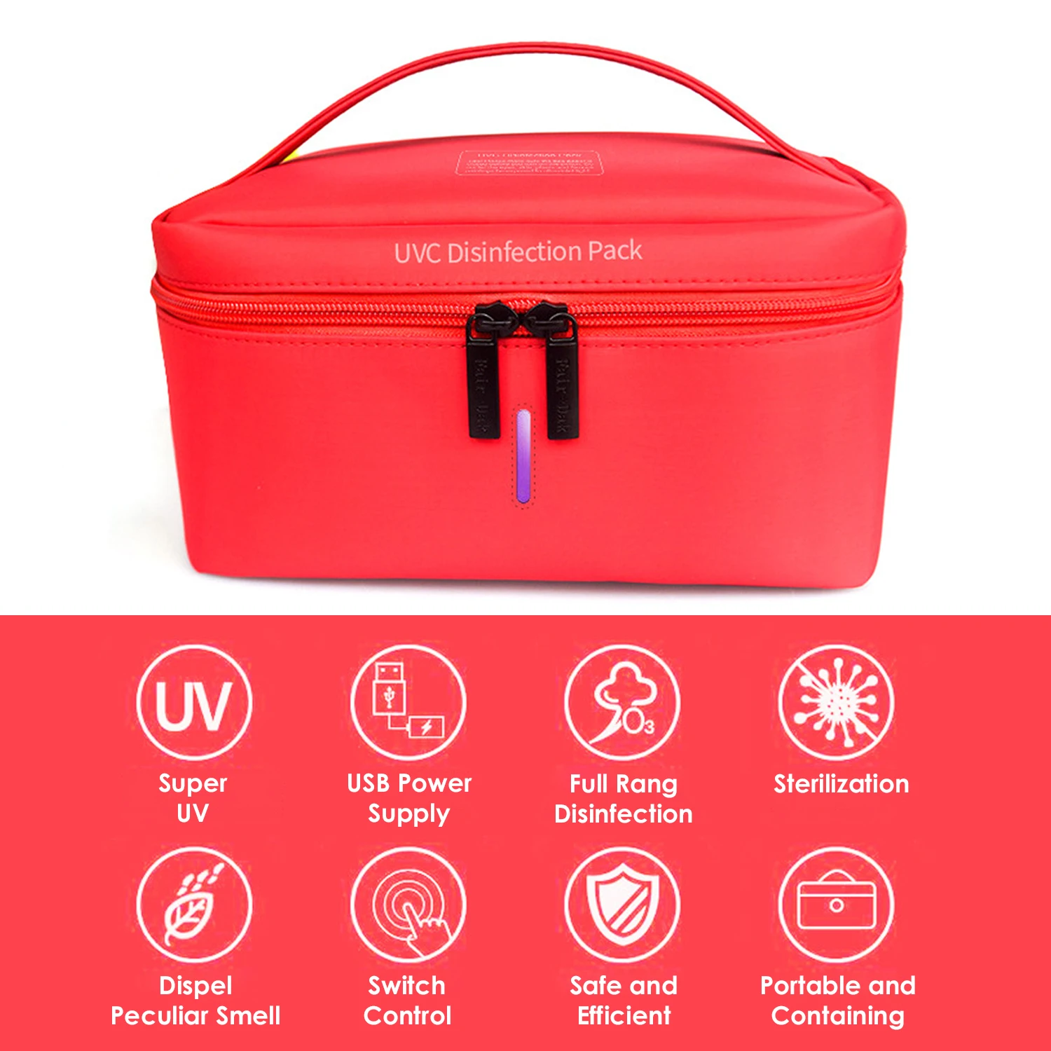 Дезинфицирующая упаковка портативный УФ стерилизатор Bag UVC сумка для