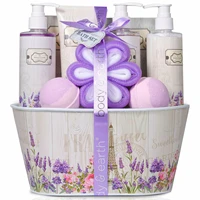 spa gift basket in rosewater lavender scent 10pcs spa gift set for women holiday home relaxation