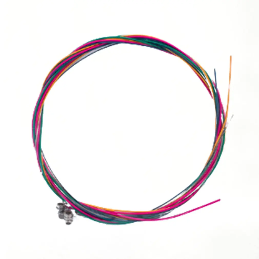 

1 комплект, 6 шт., разноцветные строки для акустической гитары