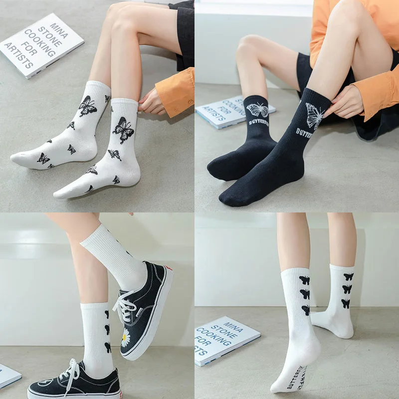 

Womens Silk Lace Transparent Socks Black White Fishnet Socks 2021 Summer Fashion Crew Cotton Sock Thin Women Socks Sheer Hosiery