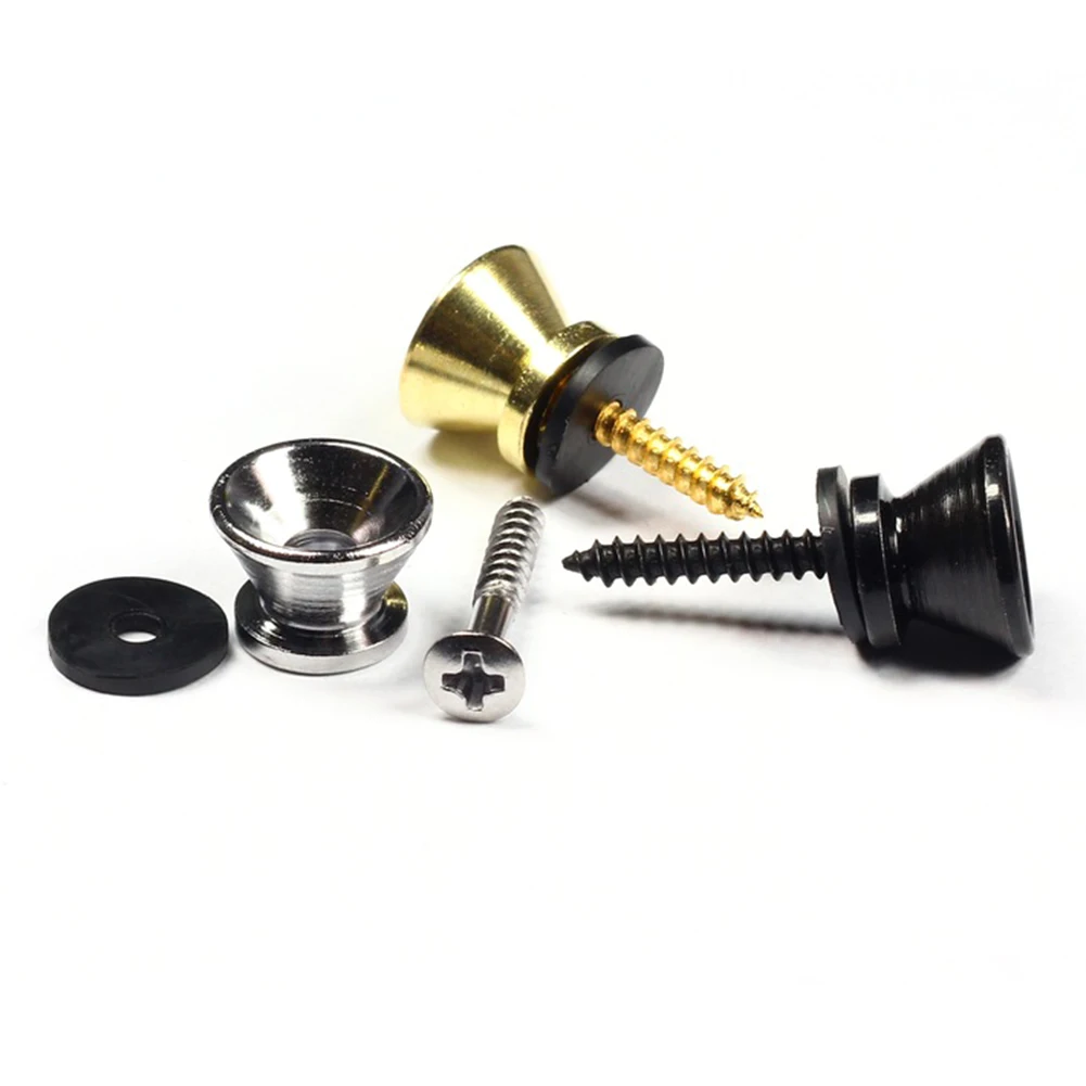 2 stücke gitarre pegs für akustische elektrische bass ukulele gitarre schnalle taste lock pins metall ende locking teile zubehör free g