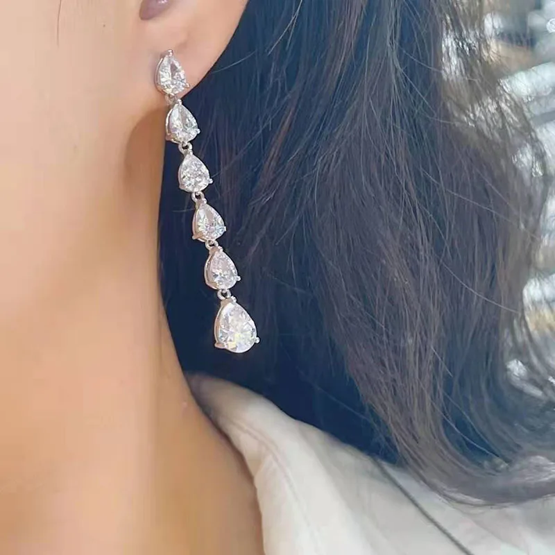 

Funmode Classic Water Drop Gold Long Tassel Earrings For Women Modern Women's Earrings Accessories Wholesale FE335