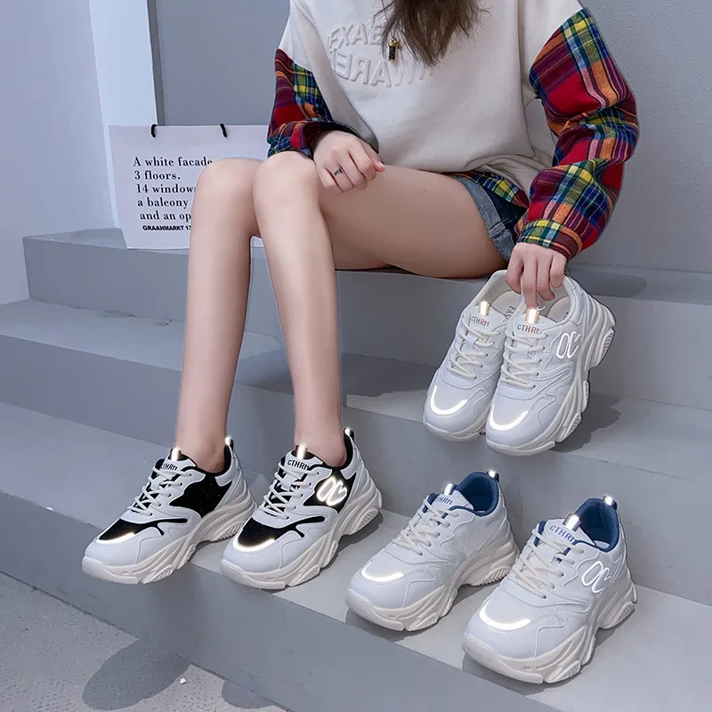 Ins torre shoes han edition of new fund of 2021 autumn sneakers XueShengChao heighten FK9003 leisure shoes