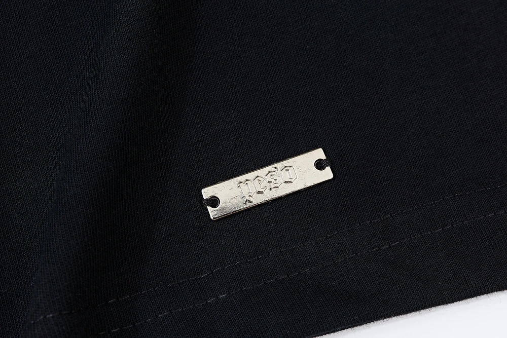 

Unisex Basic Instinct Tee Animal Skeleton Print Short Sleeve T-Shirt Black S-XL