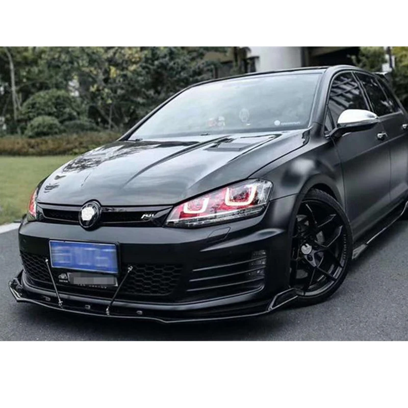 CEYUSOT FOR Universal Front Bumper Car Spoiler VW Golf 6/7/7.5 Scirocco Body Kit Protects Separator MK6 MK7 Accessories 2009-21 images - 6