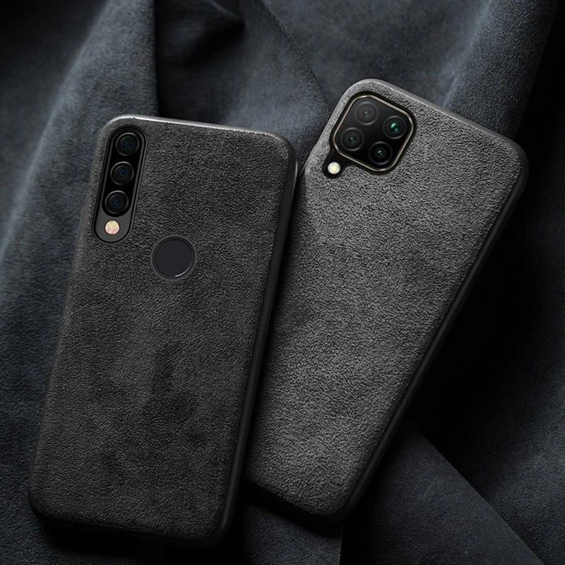 

Phone Case For Huawei Mate 20 30 P20 P30 P40 Lite Honor 8X Max 9X 10 10i 20 20i Nova 5T P Smatr 2019 Suede Leather TPU Cover
