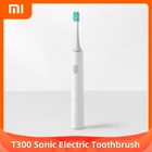 Xiaomi Mijia оригинальная звуковая электрическая зубная щетка T300 высокочастотная вибрация Намагничивание 25 дней работы от батареи зубная щетка из бамбука