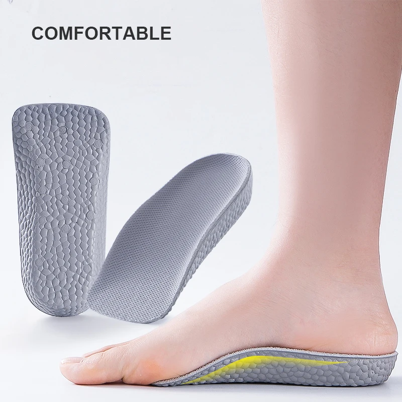 BAOMILI Increase Height Insoles Arch Support Soft Elastic Lift for Men Women Shoe Pads 1.5CM 2.5CM 3.5CM Heighten Lift