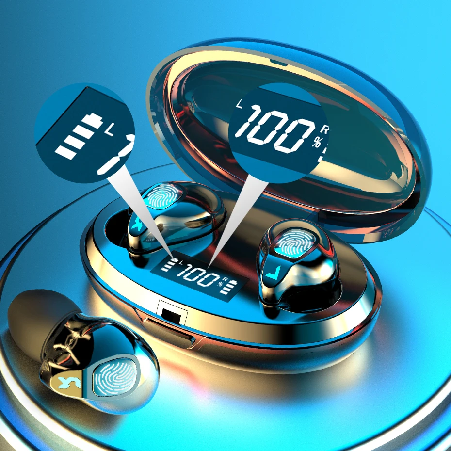 Беспроводные наушники зарядное устройство спортивные водонепроницаемые Bluetooth с