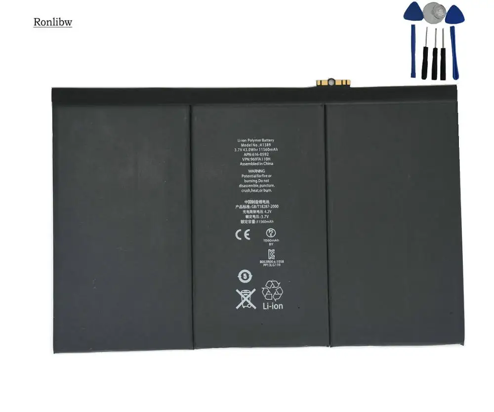 Ronlibw 11560 мАч для 3/4 rd Extreme Замена батареи портативных компьютеров 3 A1403 A1416 A1430 A1433 A1459