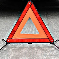 car first aid tripod safety triangle warning strong reflective roadside sign with case universal vehicles breakdown packing sign