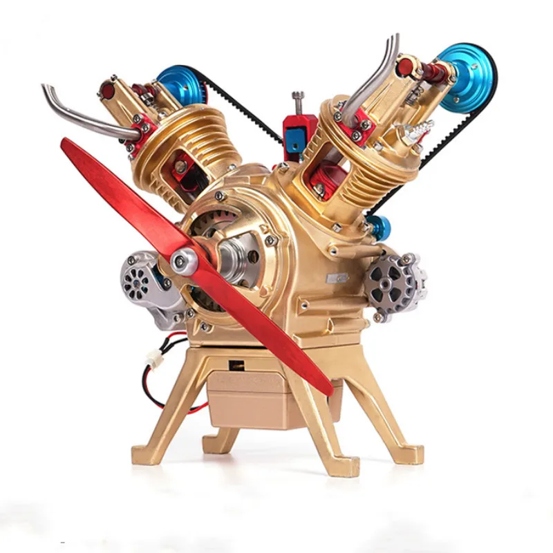 Модель двигателя с двойным цилиндром Mini V2 может запускать игрушку без мешания