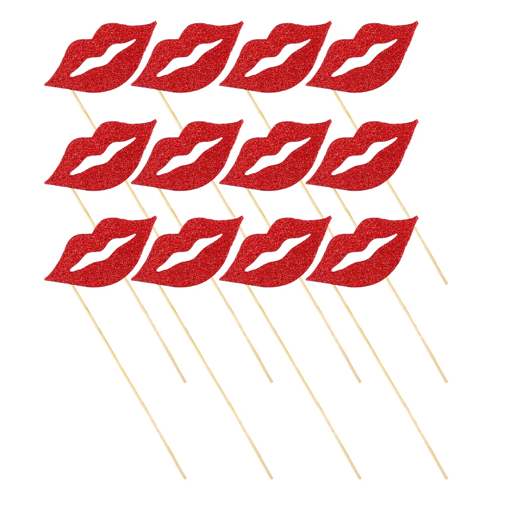 

40 Sets Unique Lips Props Creative Photo Prop Paper Lips Party Decorative Props