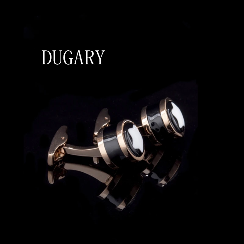 

DUGARY Luxury shirt cufflinks for men's Brand cuff buttons cuff links gemelos High Quality round wedding abotoaduras Jewelry