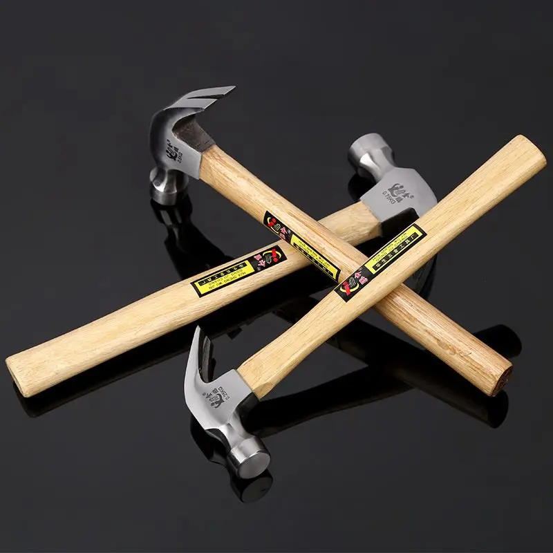 Изогнутый молоток с деревянной ручкой погоня за круглой головкой | Инструменты