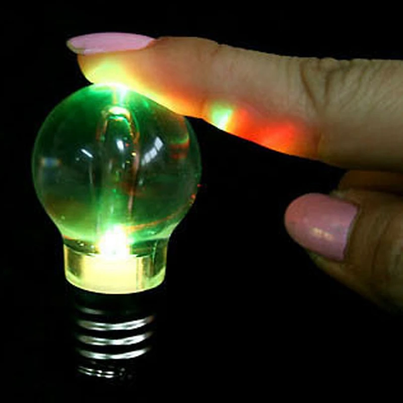 Color Random Antistress Rainbow Light Bulb Pendant Key Chain Funny Gadgets Toys Interesting Novelty Gags Practical Jokes |