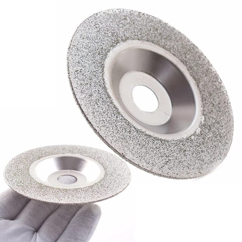 

100mm Алмазное покрытие 16 мм отверстия 60 # шлифовальный диск для Стекло камень Мрамор угловая шлифовальная машина шлифовальные