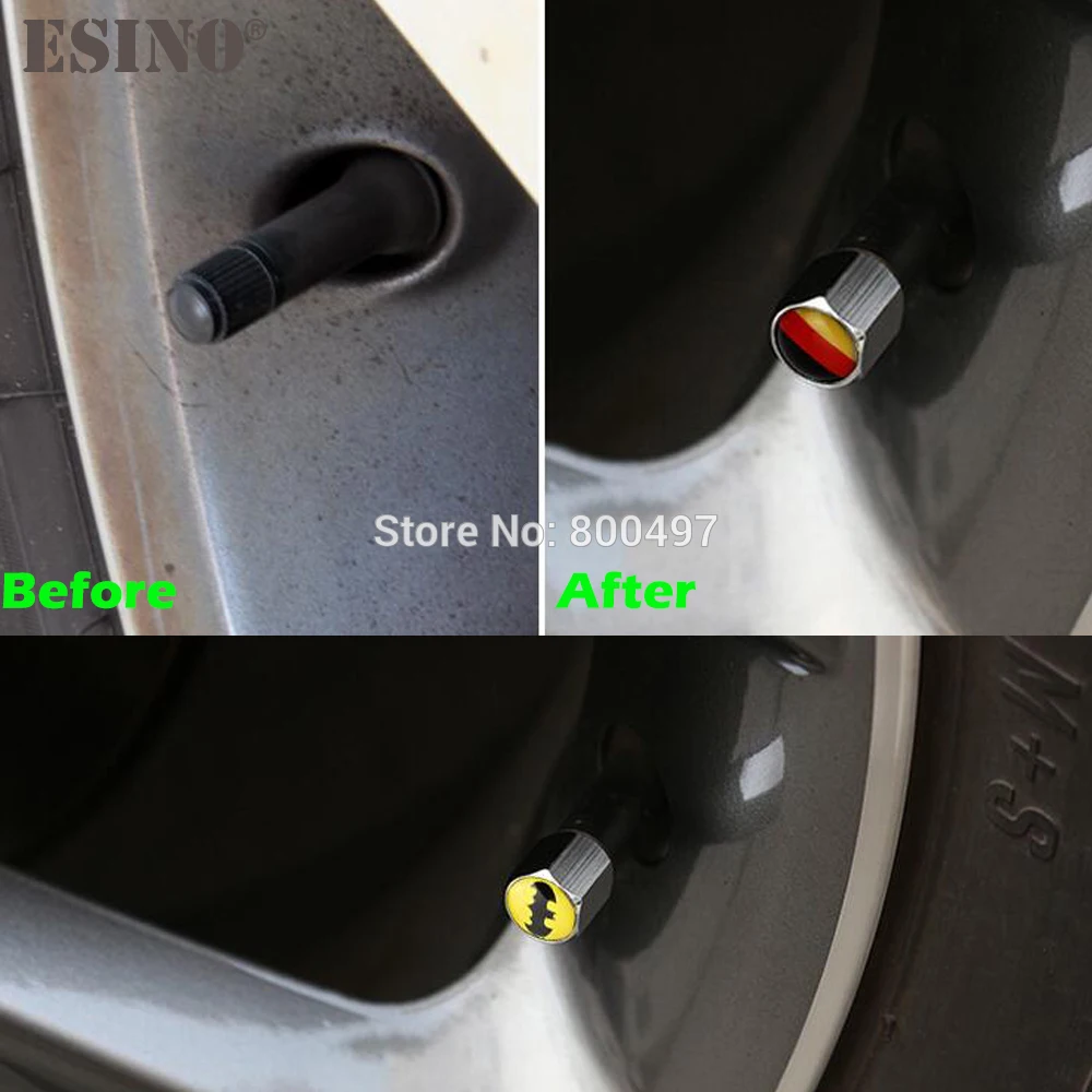 

40 x Car Styling Stainless Zinc Alloy Italy National Flag Car Tire Valve Caps Wheel Tires Tyre Stem Air Cap Airtight Covers