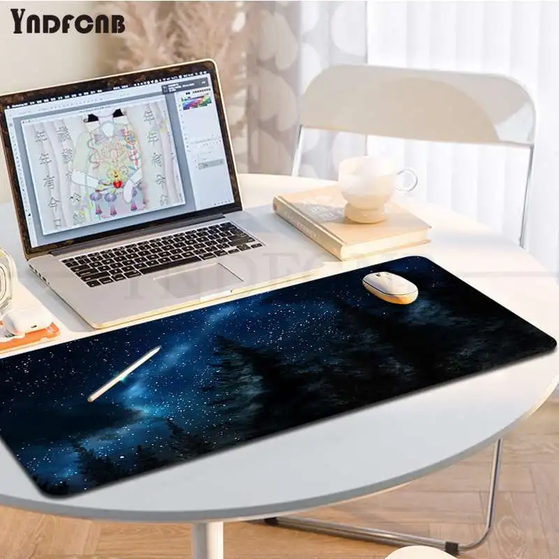 

Nature Night Stars Cute Gamer Speed Mice Retail Small Rubber Mousepad Size For Large Edge Locking Gameing World Of Tanks CS GO